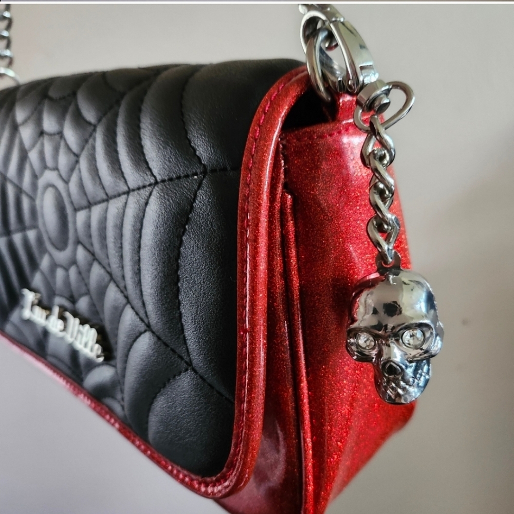 Reserved: Lux De Ville Spiderweb Pinup Purse
